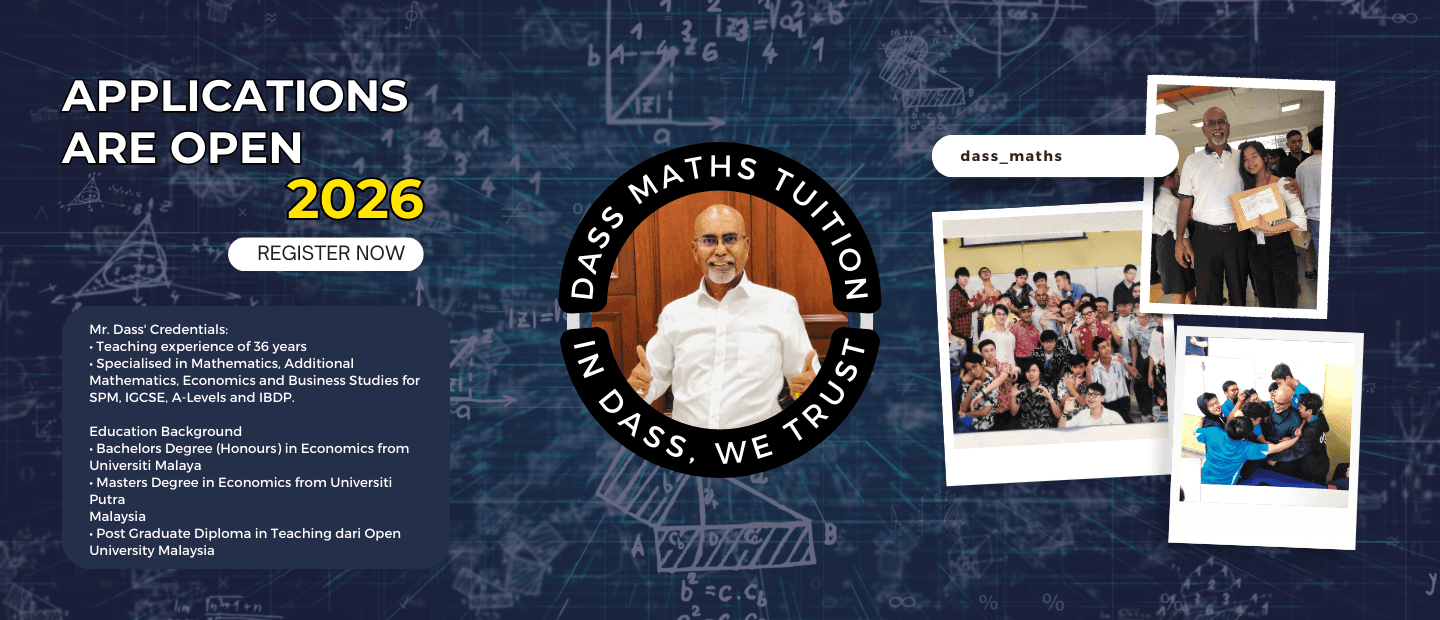 Dass Maths 2026 Class Schedule — SPM and IGCSE Maths Kota Damansara