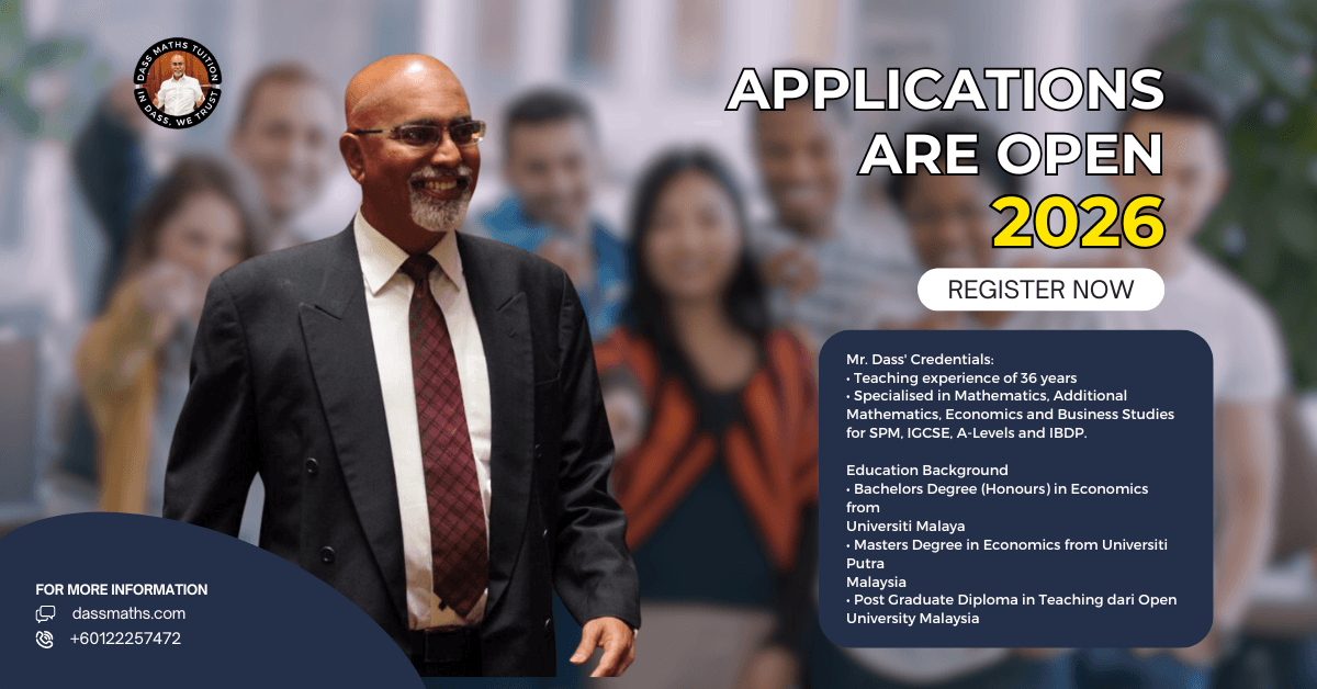Dass Maths 2026 — SPM and IGCSE Maths Tuition Kota Damansara
